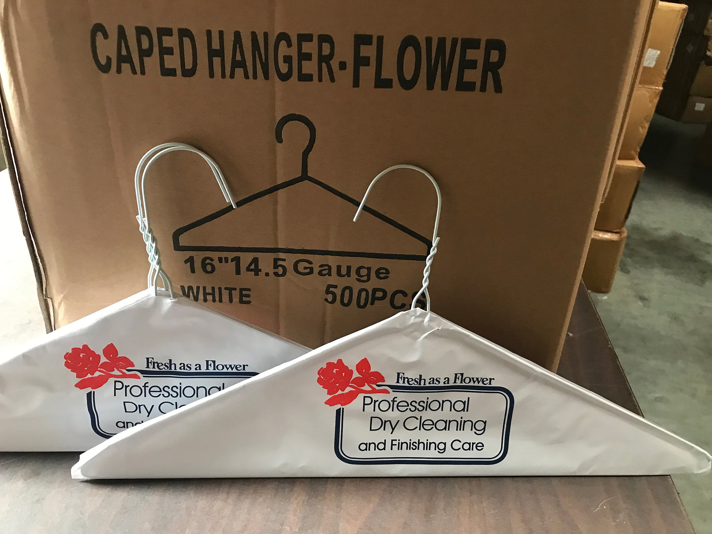 Cape Laundry Hangers 16" White 14.5 Gauge 500 Pcs